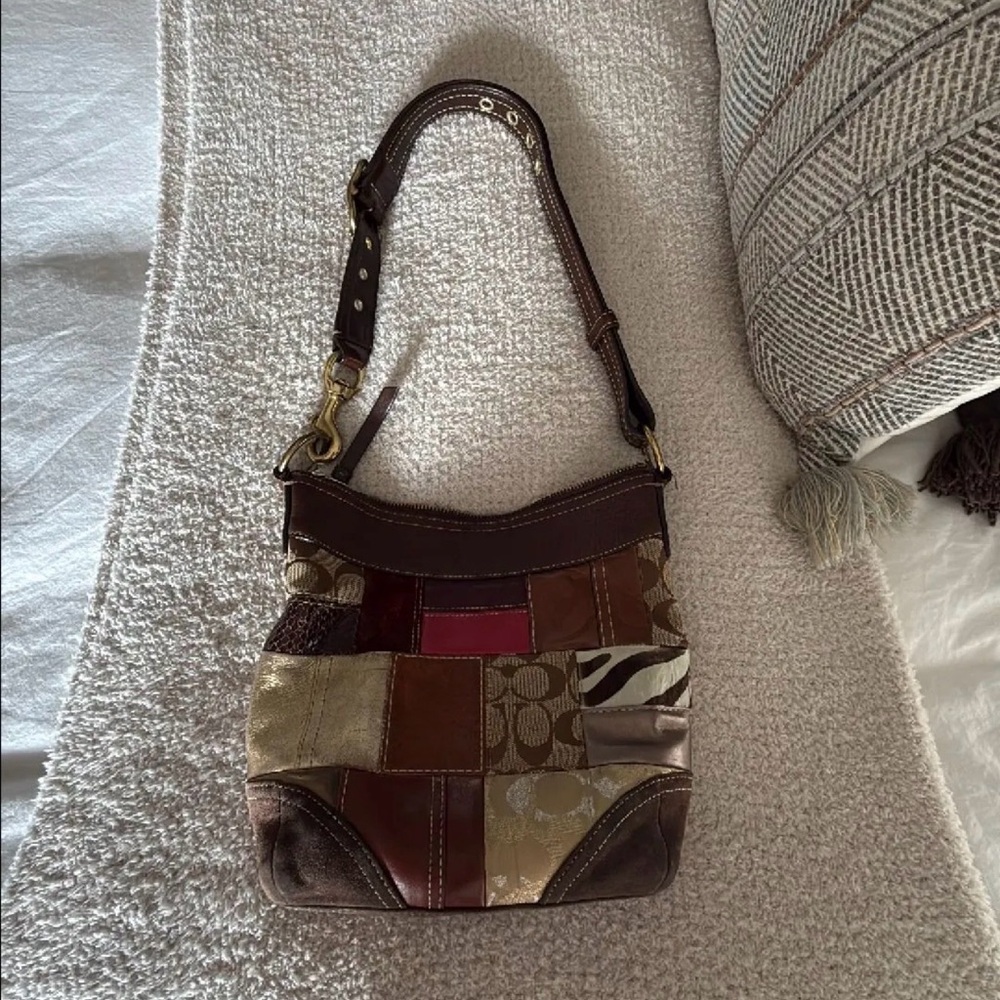 Coach Multicolor Patchwork Shoulder Bag - image 1